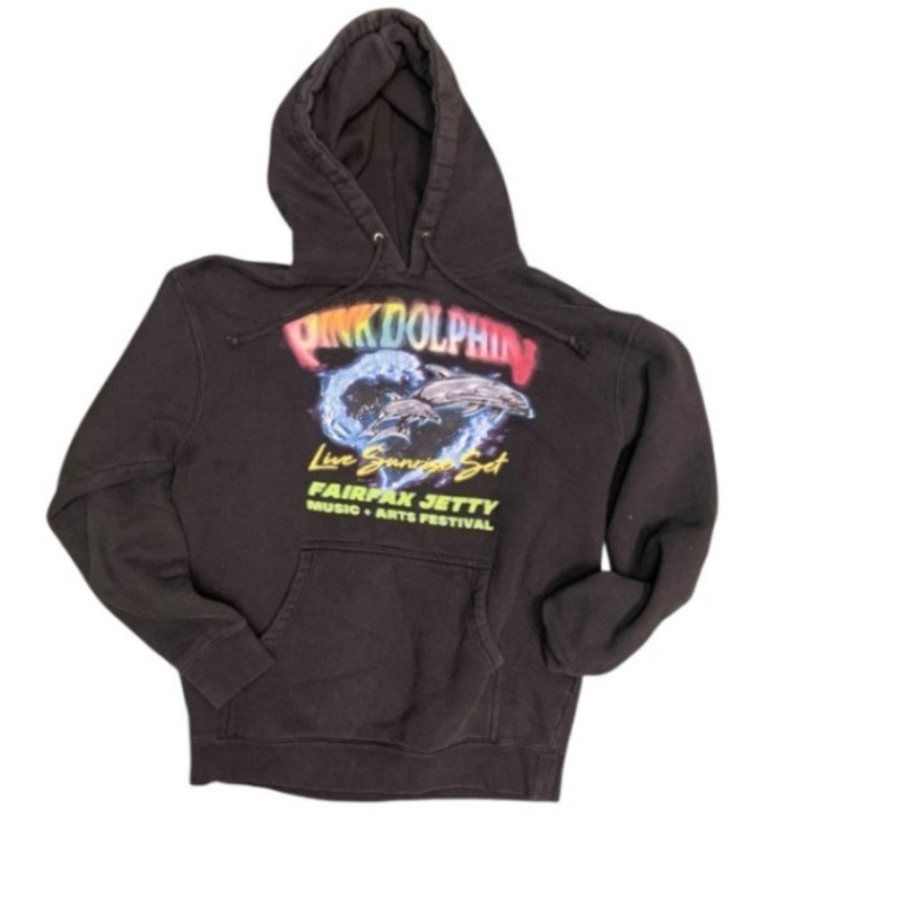 Pink Dolphin Yacht Tour 2008 Fairfax Jetty Music Arts Festival Hoodie sz M‎